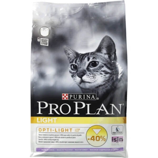 Imagem de Light Ração para Gato Adulto com Opti-Light Rica em Peru PURINA PRO PLAN emb.3kg