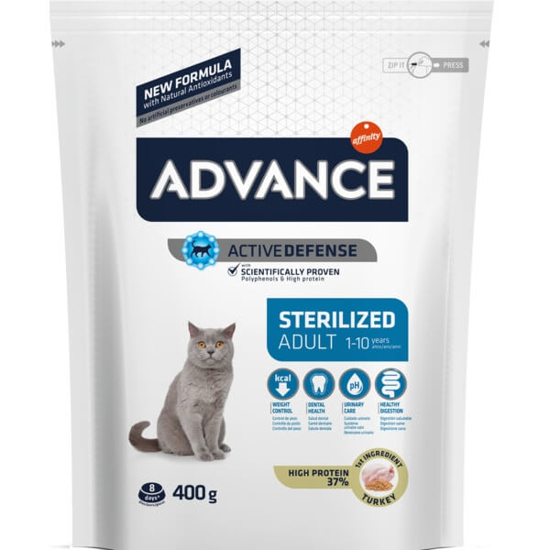 Imagem de Ração para Gato Sterilized Adult 1 a 10 Anos ADVANCE emb.400g