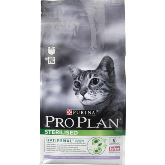Imagem de Ração para Gato Adulto Esterilizado com OptiRenal Rica em Peru PURINA PRO PLAN emb.1,5kg