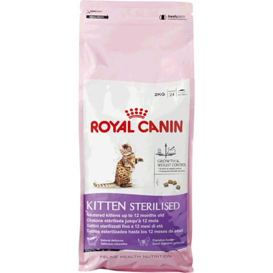 Imagem de Alimento Seco para Gato Kitten Esterilizado a Partir dos 12 Meses ROYAL CANIN emb.2kg