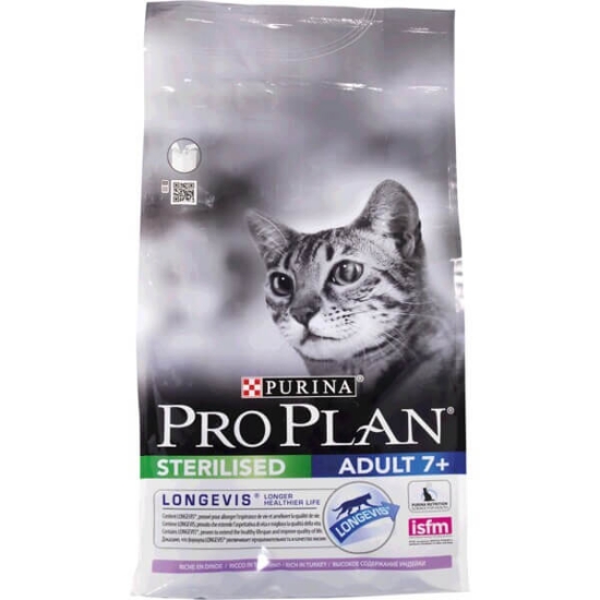 Imagem de Ração para Gato Adulto Esterilizado 7+ anos com Longevis Rica Peru PURINA PRO PLAN emb.1,5kg