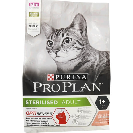 Imagem de Ração para Gato Esterilizado Adulto 1+ Anos de Salmão PURINA PRO PLAN emb.3kg