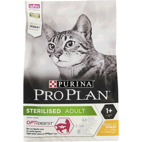 Imagem de Alimento Seco para Gato Adulto Esterilizado Opti Digest de Frango PURINA PRO PLAN emb.3kg