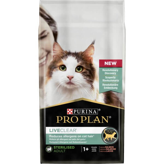 Imagem de Ração para Gato Live Clear Adulto Esterilizado 1+ Ano de Salmão PURINA PRO PLAN emb.1,4kg