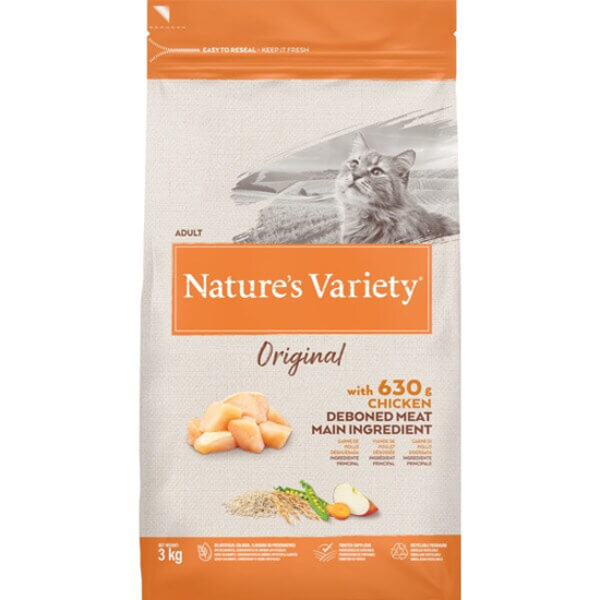 Imagem de Ração para Gato Adulto Original de Frango NATURE'S VARIETY emb.3kg