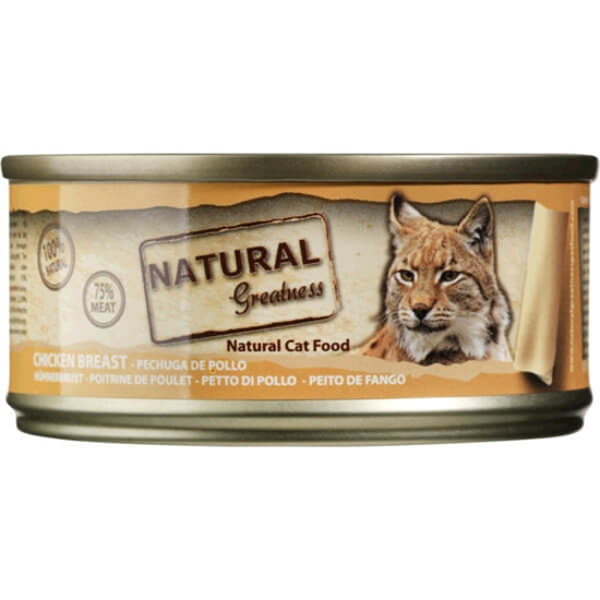 Imagem de Comida Húmida para Gato com Peito de Frango sem Glúten NATURAL GREATNESS emb.70g