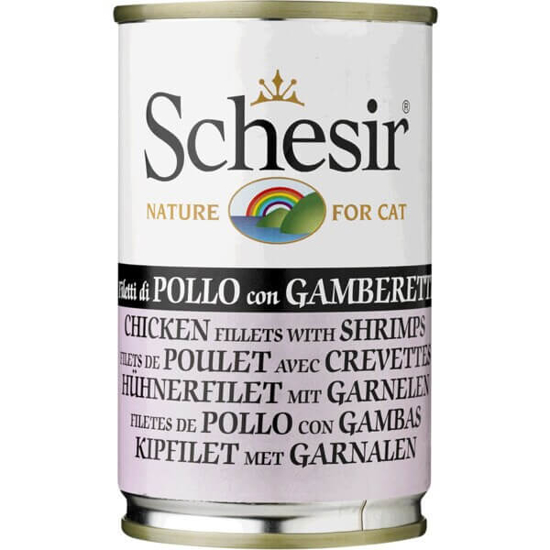 Imagem de Comida Húmida para Gato com Frango e Gambas SCHESIR emb.140g