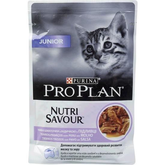 Imagem de NutriSavour Comida Húmida para Gatinho com Peru em Molho PURINA PRO PLAN emb.85g