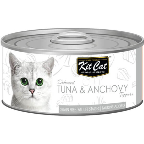 Imagem de Comida Húmida para Gato de Atum e Anchovas KIT CAT lata 80g