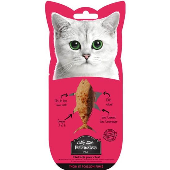 Imagem de Snack para Gato Filete Fresca de Atum e Peixe Fumado MY LITTLE FRIANDISE emb.30g