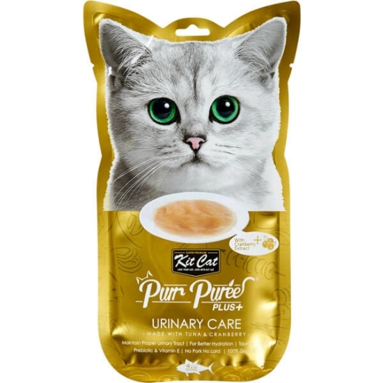 Imagem de Snack para Gato Urinary Care de Atum e Arando KIT CAT PURR PUREE emb.60g