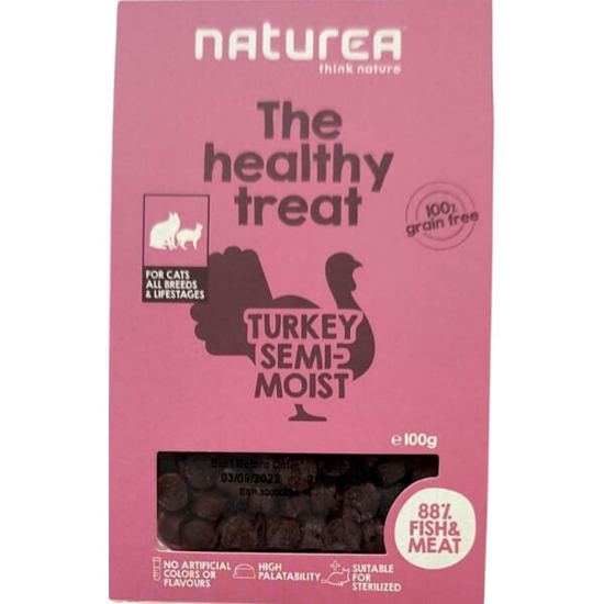 Imagem de Snack para Gato Semi-Húmido de Peru NATUREA THE HEALTHY TREAT emb.100g