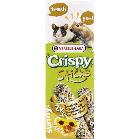 Imagem de Barras de Girassol e Mel para Gerbos e Ratos VERSELE-LAGA CRISPY emb.2 unidades