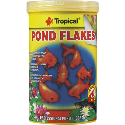Mostrar detalhes para Pond Flakes Alimento para Peixes TROPICAL emb.1L Imagem de Pond Flakes Alimento para Peixes TROPICAL emb.1L