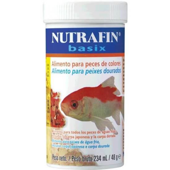 Imagem de Alimento para Peixes Dourados de Água Fria NUTRAFIN BASIX emb.48g