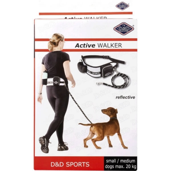 Imagem de Trela Active Walker para Cão Branca Tamanho S/M D&D emb.1 unidade