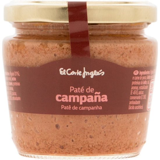 Imagem de Paté de Campanha sem Glúten EL CORTE INGLÉS frasco 160g