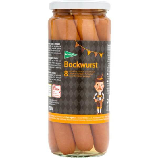 Imagem de Salsichas Bockwurst EL CORTE INGLÉS frasco 360g