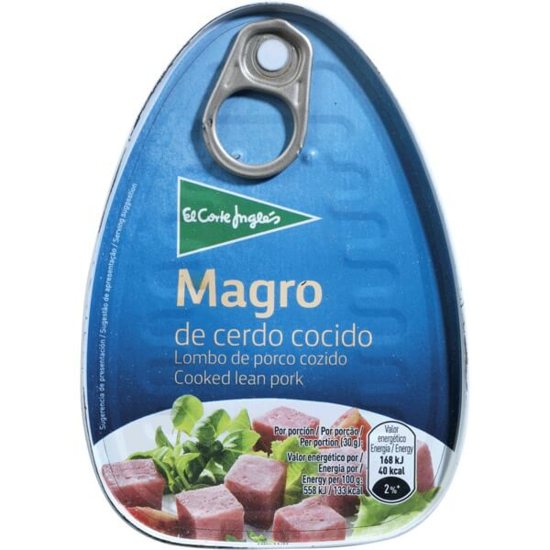 Imagem de Lombo de Porco Cozido Magro EL CORTE INGLÉS lata 220g