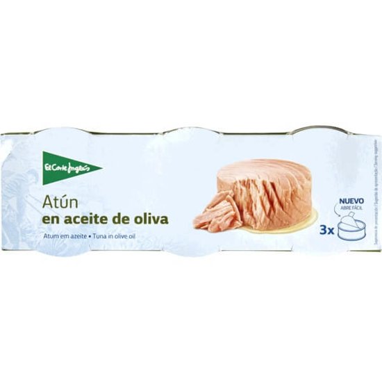 Imagem de Atum em Azeite EL CORTE INGLÉS Pack 3 emb.180g