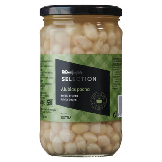 Imagem de Feijão Branco Cozido Extra EL CORTE INGLÉS SELECTION frasco 400g