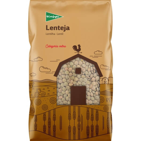 Imagem de Lentilha Loura EL CORTE INGLÉS emb.1kg