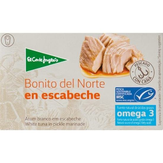 Imagem de Atum Branco em Escabeche EL CORTE INGLÉS lata 73g