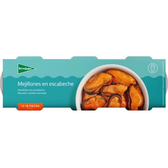 Imagem de Mexilhões em Escabeche 13-18 Unidades EL CORTE INGLÉS lata 69g