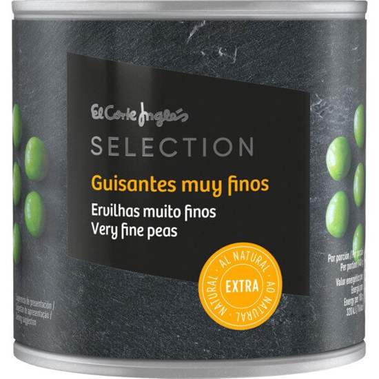 Imagem de Ervilhas Muito Finos EL CORTE INGLÉS SELECTION lata 280g