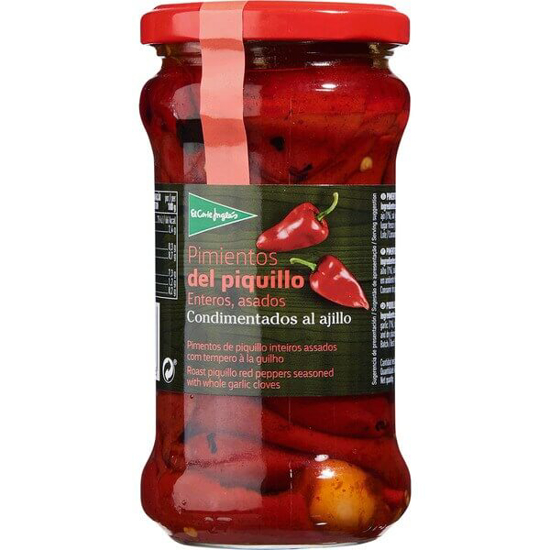 Imagem de Pimentos de Piquillo Inteiros Assados com Tempero à La Guilho EL CORTE INGLÉS SELECTION frasco 290g