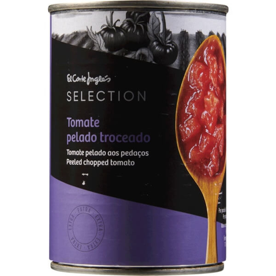 Imagem de Tomate Pelado aos Pedaços Extra EL CORTE INGLÉS SELECTION lata 410g