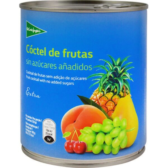 Imagem de Cocktail de Frutas sem Açúcares Adicionados EL CORTE INGLÉS lata 480g