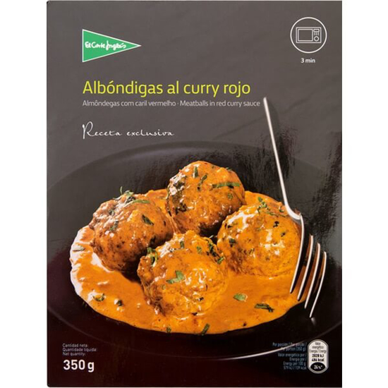 Imagem de Almôndegas com Caril Vermelho EL CORTE INGLÉS emb.350g