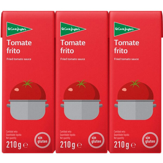 Tomate frito Carrefour brik 390 g.