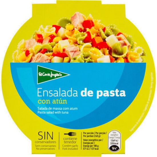 Imagem de Salada de Massa com Atum EL CORTE INGLÉS emb.240g