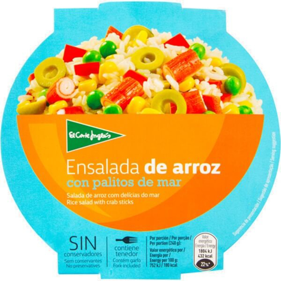 Imagem de Salada de Arroz com Delícias do Mar EL CORTE INGLÉS emb.240g