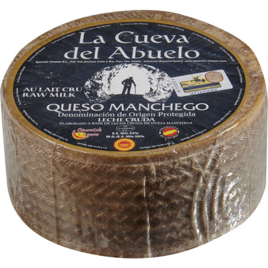 Imagem de Queijo Manchego DOP 18 Meses Cru LA CUEVA DEL ABUELO (kg)