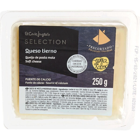 Imagem de Queijo de Pasta Mole EL CORTE INGLÉS SELECTION emb.250g