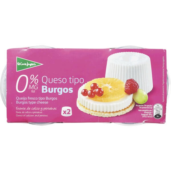 Imagem de Queijo Fresco Tipo Burgos 0% Gordura EL CORTE INGLÉS Pack 2 emb.500g