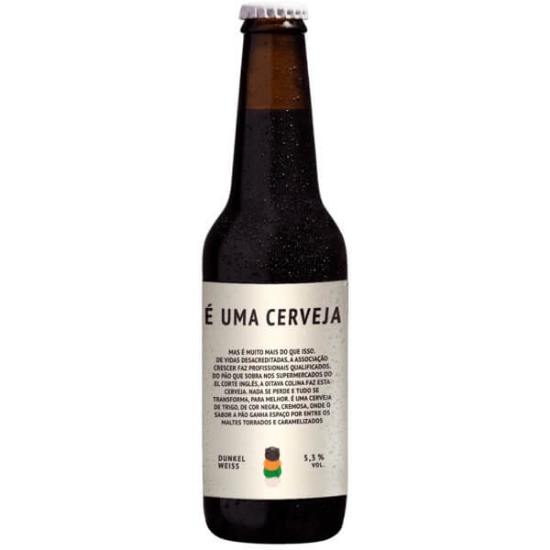 Imagem de Cerveja Artesanal de Pão de Trigo Associação Crescer e El Corte Inglés Dunkel Weiss 8ª COLINA garrafa 33cl