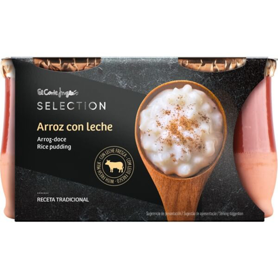 Imagem de Arroz Doce com Leite EL CORTE INGLÉS SELECTION Pack 2 emb.140g