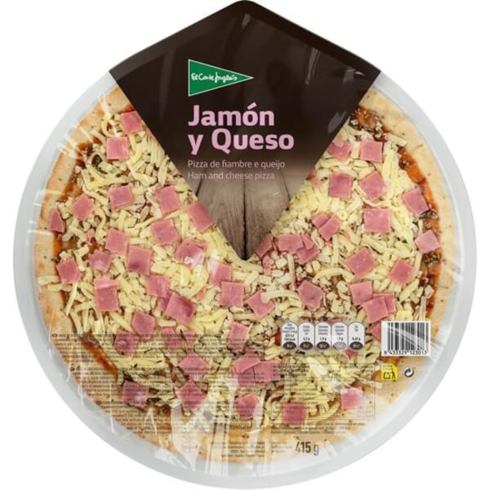 Imagem de Pizza de Fiambre e Queijo EL CORTE INGLÉS emb.415g