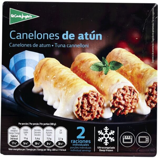 Imagem de Canelones de Atum 2 Porções EL CORTE INGLÉS emb.600g