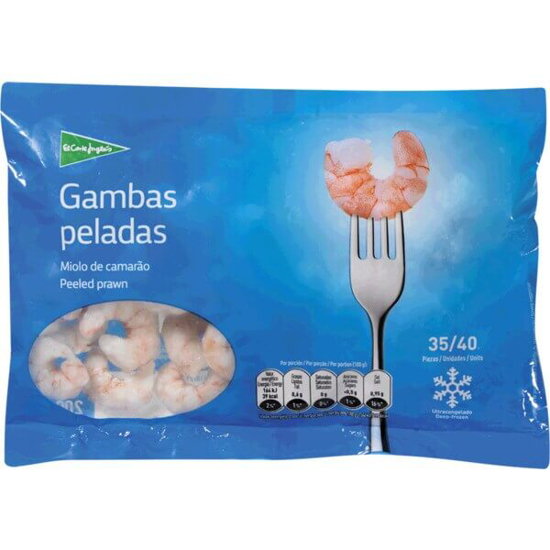 Imagem de Miolo de Camarão 35/40 Peças EL CORTE INGLÉS emb.200g Congelado