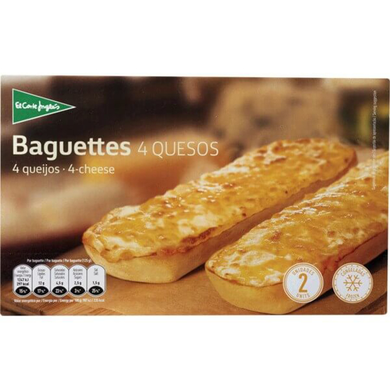 Imagem de Baguetes de 4 Queijos 2 Unidades EL CORTE INGLÉS emb.250g