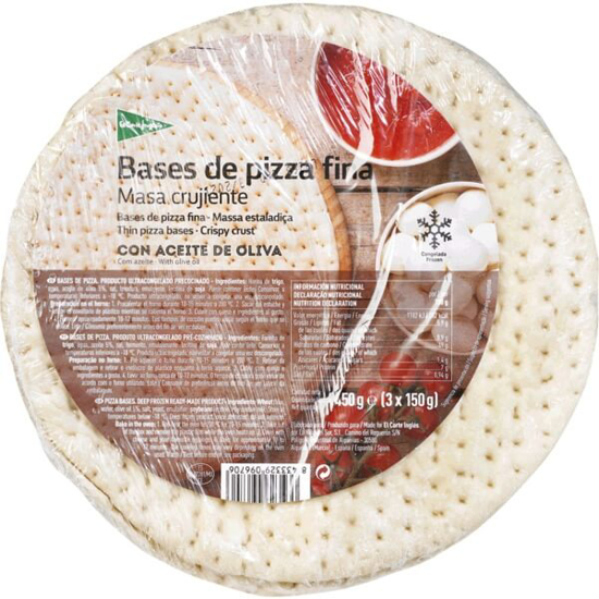 Imagem de Bases de Pizza Fina EL CORTE INGLÉS emb.450g