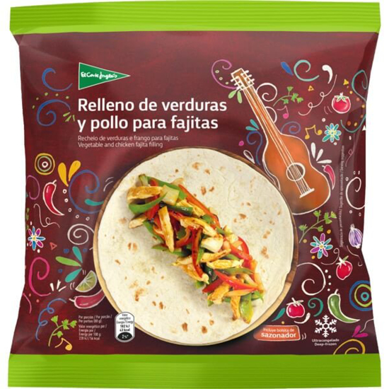 Imagem de Recheio de Verduras e Frango para Fajitas EL CORTE INGLÉS emb.400g