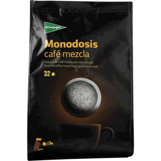 Imagem de Mistura de Café Moído em Monodoses EL CORTE INGLÉS emb.32 pastilhas