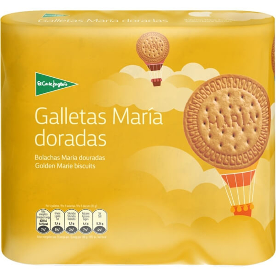 Imagem de Bolachas Maria Douradas EL CORTE INGLÉS Pack 4 emb.800g