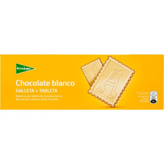 Imagem de Bolachas Cobertas com Chocolate Branco EL CORTE INGLÉS emb.150g